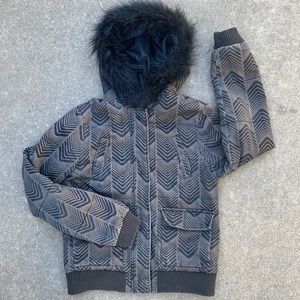 Volcom Juniors Bomber Jacket Sz M